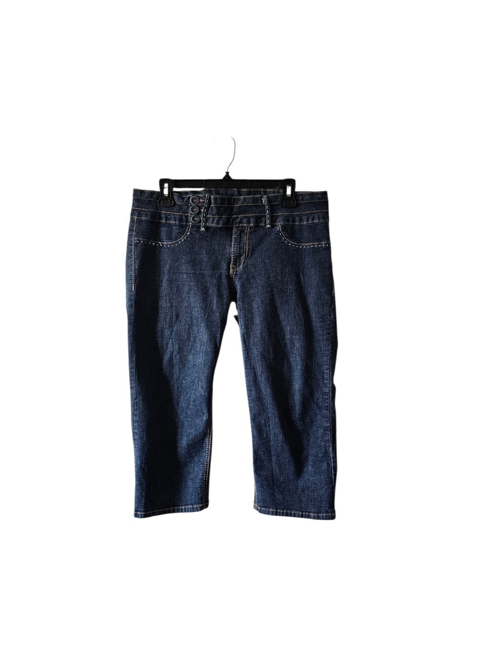 Watch LA Vintage Y2k Crop Jean Capris Size XL Mid Rise